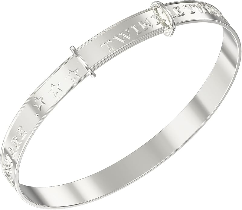 Aeon Expanding Baby Bangle 925 Sterling Silver 0-5 Years Gift Box Polishing