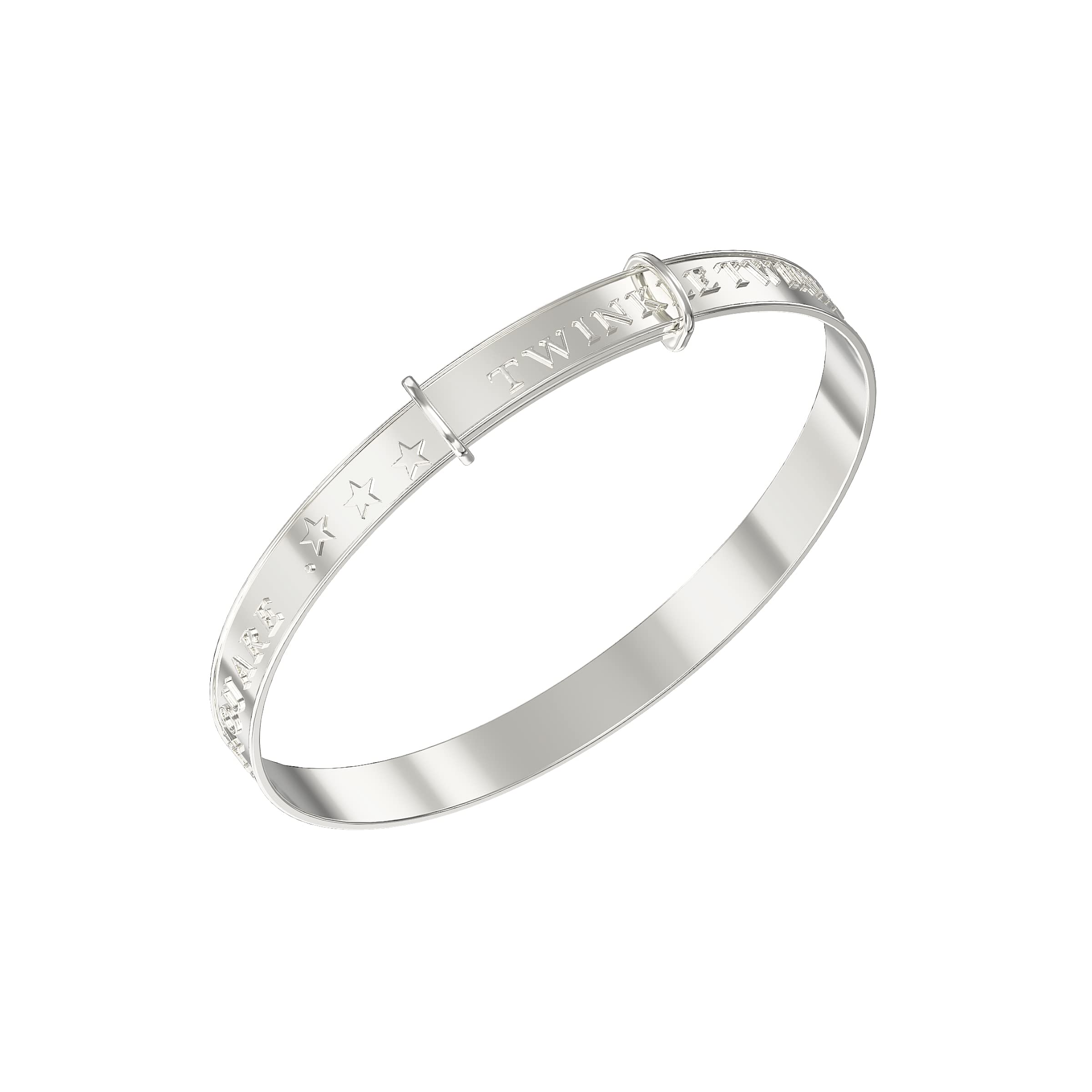 Aeon Expanding Baby Bangle - 925 Sterling Silver | Baby Jewellery for 0-5 Years | Perfect as a Christening Gift for a Boy or Girl | Gift Box & Polishing.