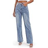 Zylioo Tall Jeans for Women 32"/34" Inseam Long Stretch Denim Pants Straight Leg Mid Rise Classic Fit for Tall Ladies