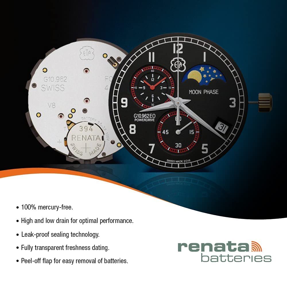 Renata Watch Battery 395 (Package of 2)