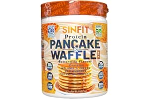 SinFit High PROTEIN Pancake & Waffle Mix – 20g Protein Per Serving, Guilt-Free, Delicious & Easy to Make – Low Sugar, High-Pr