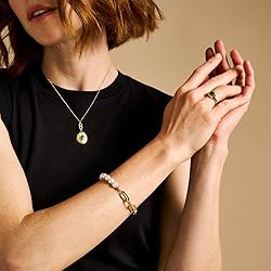 Fossil Women's Heritage Pearl D-Link Stainless
