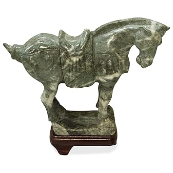 Amazon.com: China Muebles caballo escultura de jade en línea ...