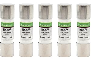 Dpttmlaci Multimeter Fuse DMM-11A-R (DMM 11AR) 1000V Replace Acting Fuse 10 x 38 mm, 3/8 Inch x 1-1/2 Inch (5 pcs)