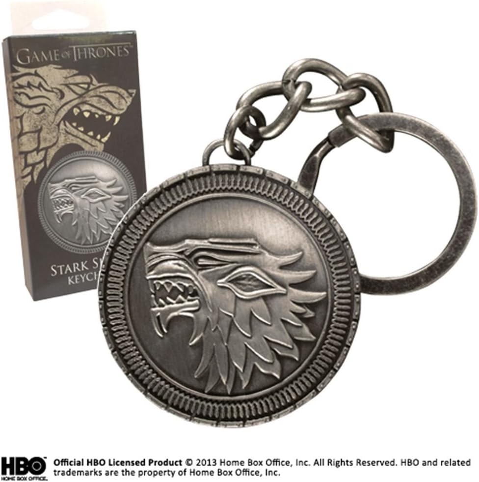 The Noble Collection Game of Thrones Porte-clés Médaillon Emblème Stark, Black, 4.7cm, XT0034 - Image 4