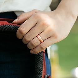 ThunderFit Silicone Rings Wedding Bands for