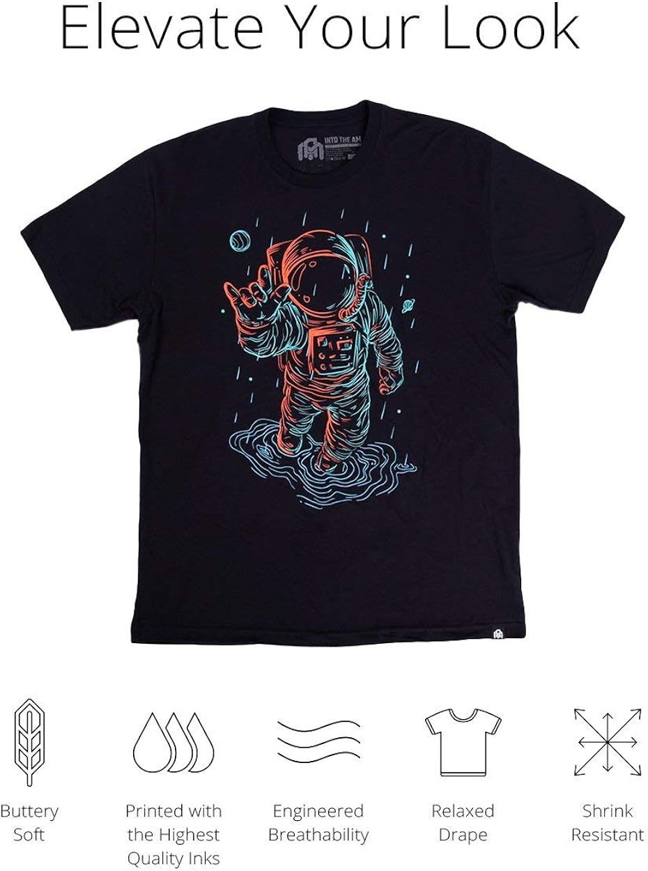 INTO THE AM Men's Graphic Tees for Men - Short Sleeve T-Shirts | 