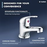 VeeBath Eco/Prima Mono Basin Mixer Tap Chrome Single Lever Brass view 4