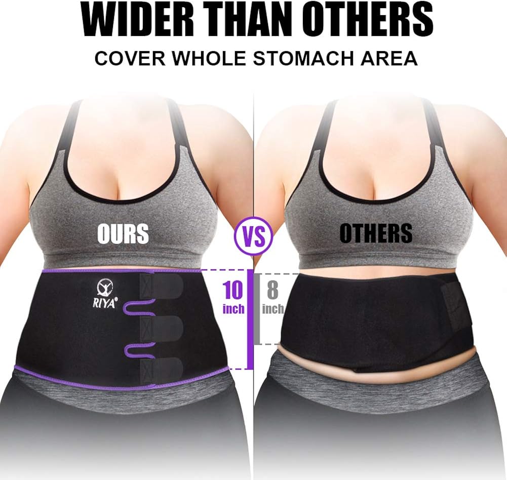 Waist Trimmer Sweat Waist Trainer Women Waist Sweat Belt Band Belly Stomach Wrap: Clothing