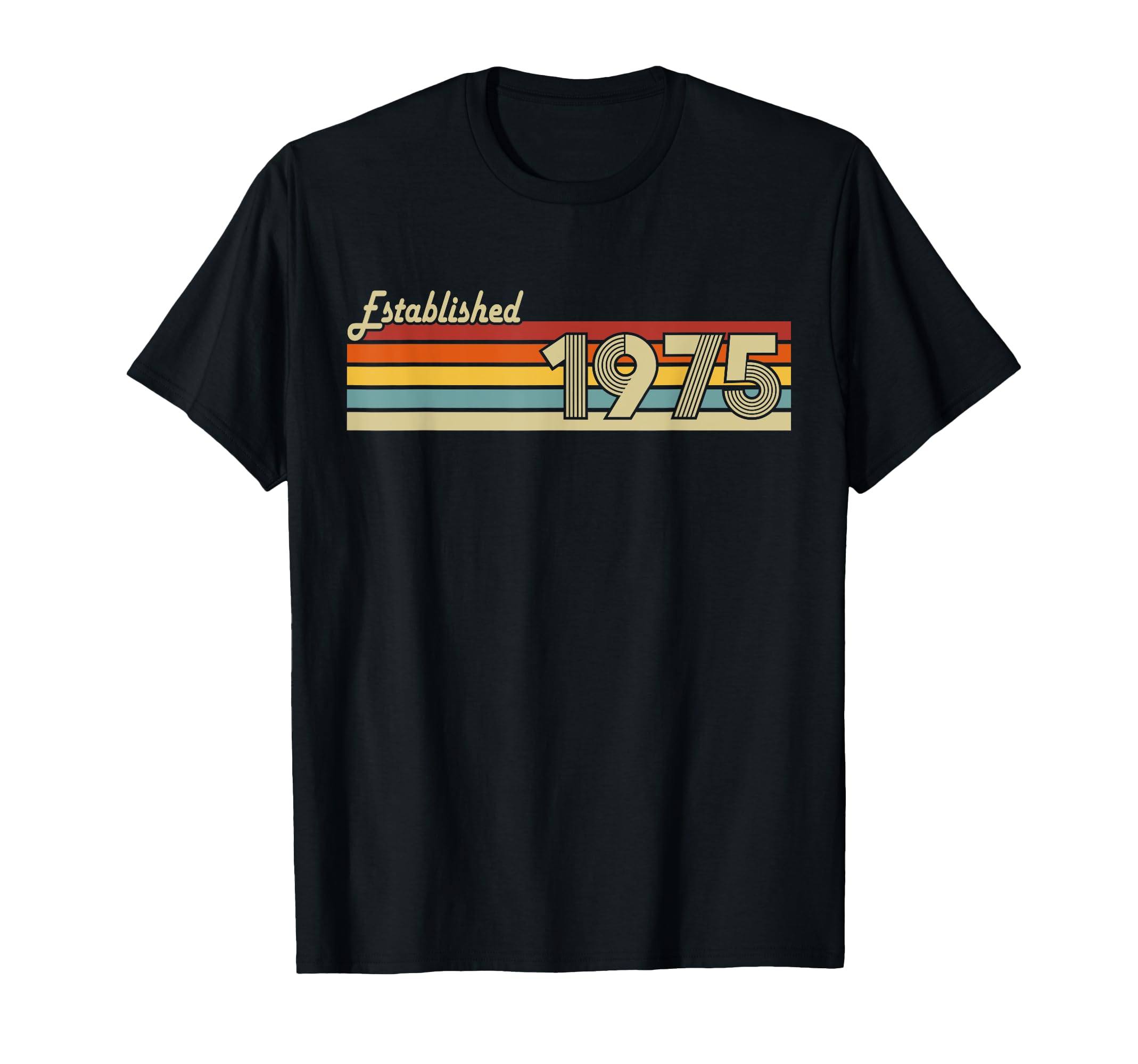 Photo 1 of (small) Retro Established 1975 birthday shirt Funny 50th birthday T-Shirt