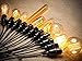 SerBion 8 Pack E26/E27 the US Standard Screw Black Light Bulb Socket, Edison Retro Pendant Lamp Holder For Lamp Bulb Socket And Fixture Replacement, 8 Pack