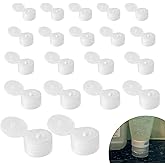 20-Pack with 5 Sizes Reusable, Leak-Proof Caps Flip Top Snap Top Dispenser Perfect for Most Bottles Zero Waste Solution for H