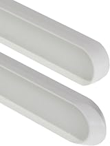 Eurocell White UPVC External 90° Corner Joint for Laminated Window Board 422mm view 1