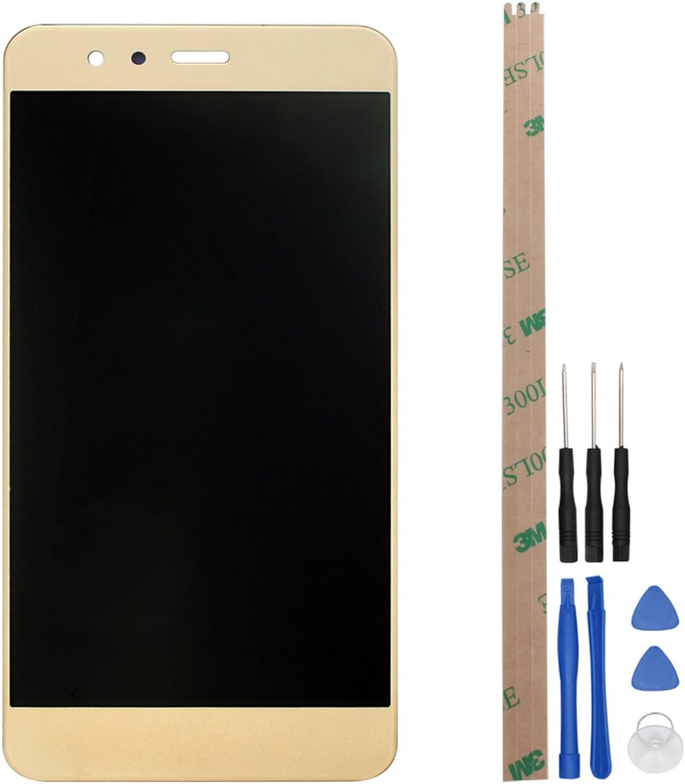 HYYT Replacement for Huawei P10 Lite was-LX3 L03T LX1 LX1A LX2 AL00 TL10 LX2J + A Set of Tools Assembly LCD Display Screen Touch digitizer (Gold)