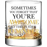 Fatbaby Inspirational Whiskey Glasses Gifts For Men Husband,Encouragement Birthday Father’s Day Thanksgiving Christmas Thank You Gifts For Dad Son Brother Grandpa Uncle Old Fashioned Wine Glass 10 OZ