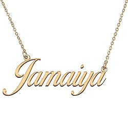HUAN XUN Customized Custom Simple Any Name Necklace
