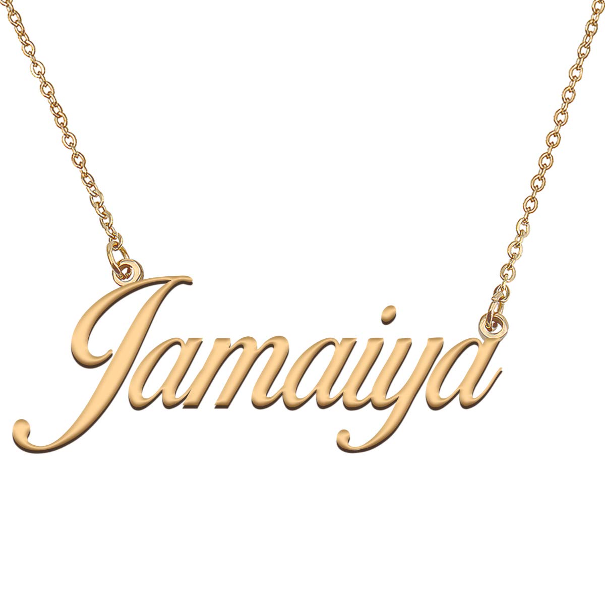 HUAN XUN Customized Custom Simple Any Name Necklace