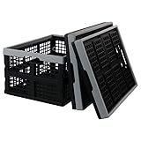 Jekiyo 34-Liter Folding Crates Storage, Collapsible