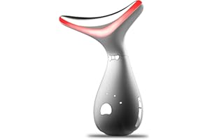 Aerofrog Red Light Therapy for Face and Neck,Facial Wand,Wavy Chic Beauty Multifunctional Facial-Device,Black