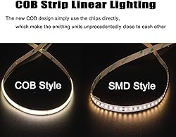 dephen UL-Listed COB LED Strip Lights - 5m/16.4ft