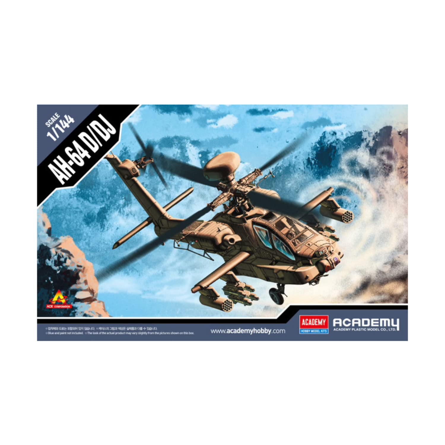 Academy 12625 1/144 AH-64D/DJ Apache
