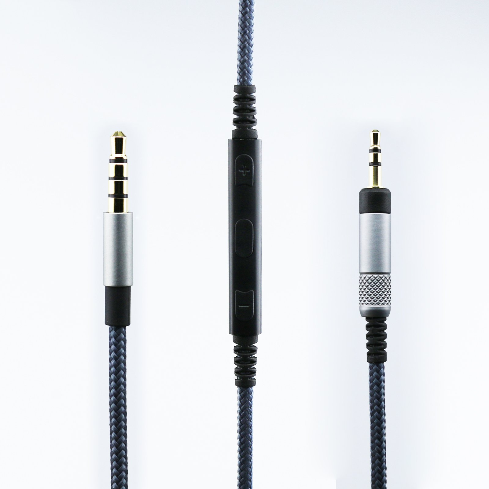 KetDirect Replacement cable for Bose QuietComfort 25/35 / QC25 / QC35 Headphones, Remote volume control & Mic compatible iphone ipod ipad iOS only