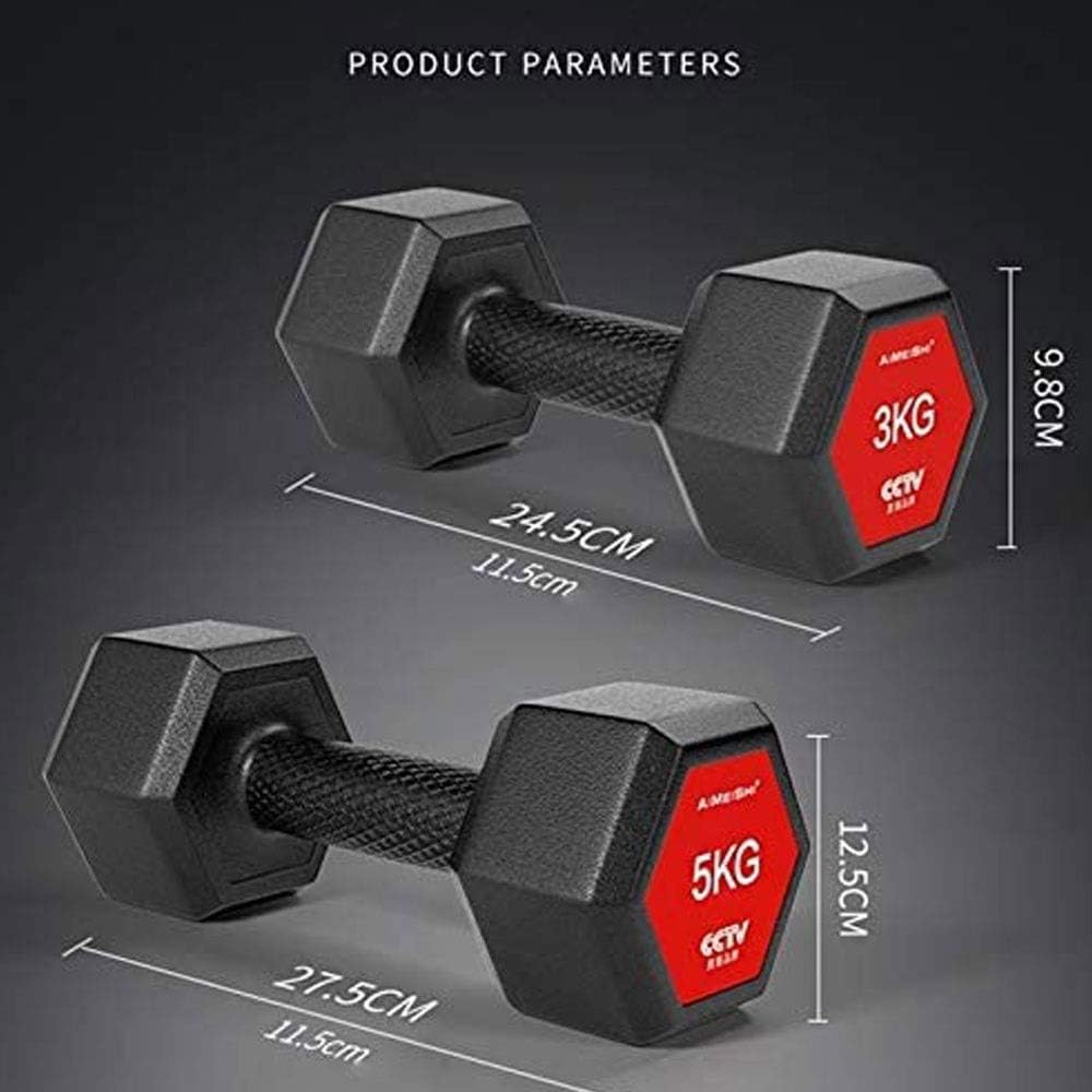 Hex Dumbbell Set Weights Set for Men Women, Dumbbell Hand Weight Barbell Perfect for Bodybuilding Fitness Weight Lifting Training Home Gym Equipment