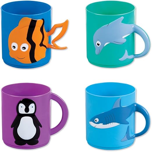 plastic animal cups