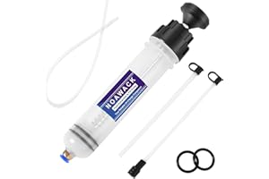 Noawack Fluid Extractor Pump, Manual Oil Extractor for Cars, ATVs & Lawn Mowers - Oil Transfer Pump with Flexible Hoses, Brake/Transmission Fluid Extractor, Oil Change Tools 7 oz (200 ml)