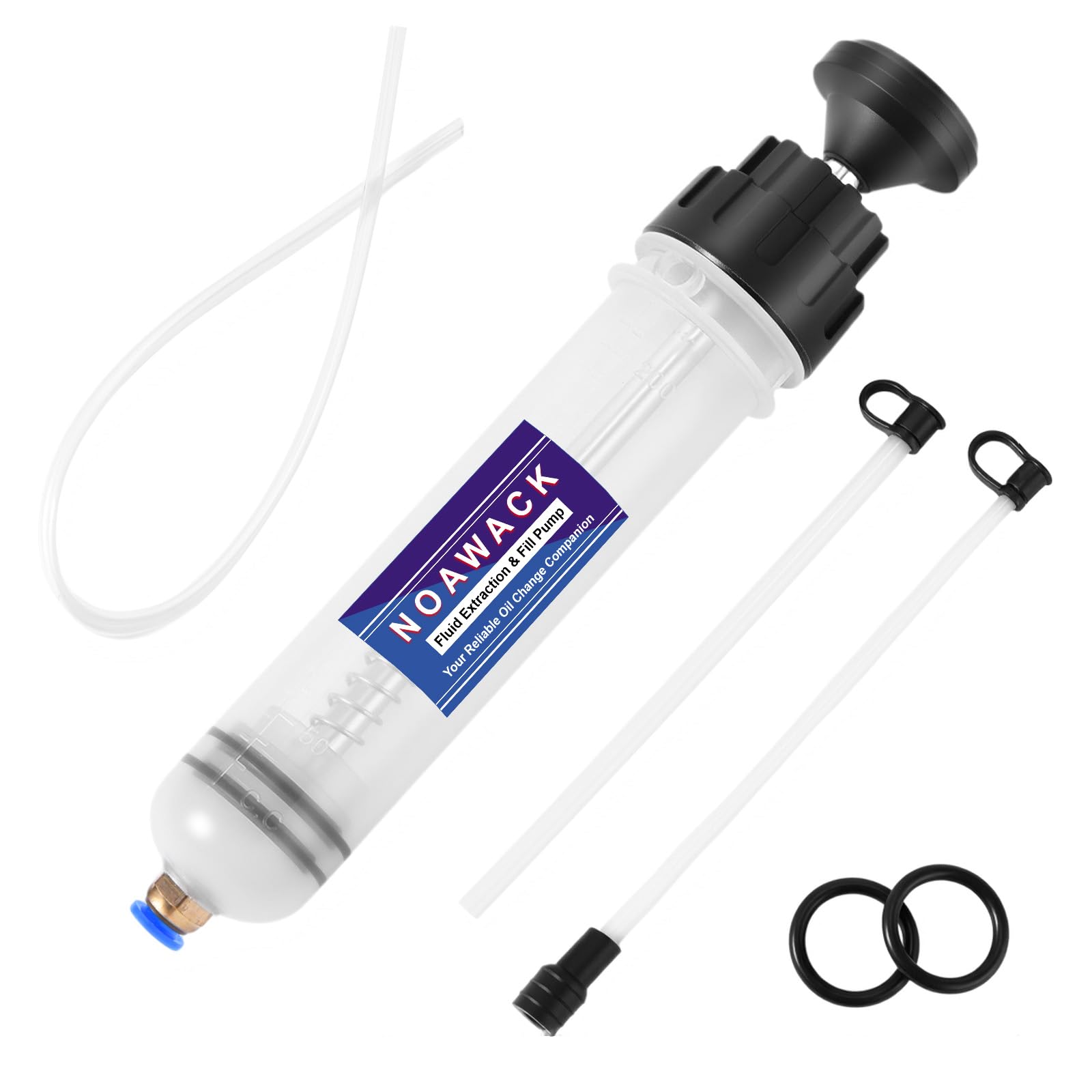 Photo 1 of Noawack Fluid Extractor Pump, Manual Oil Extractor for Cars, ATVs & Lawn Mowers - Oil Transfer Pump with Flexible Hoses, Brake/Transmission Fluid Extractor, Oil Change Tools 7 oz (200 ml)