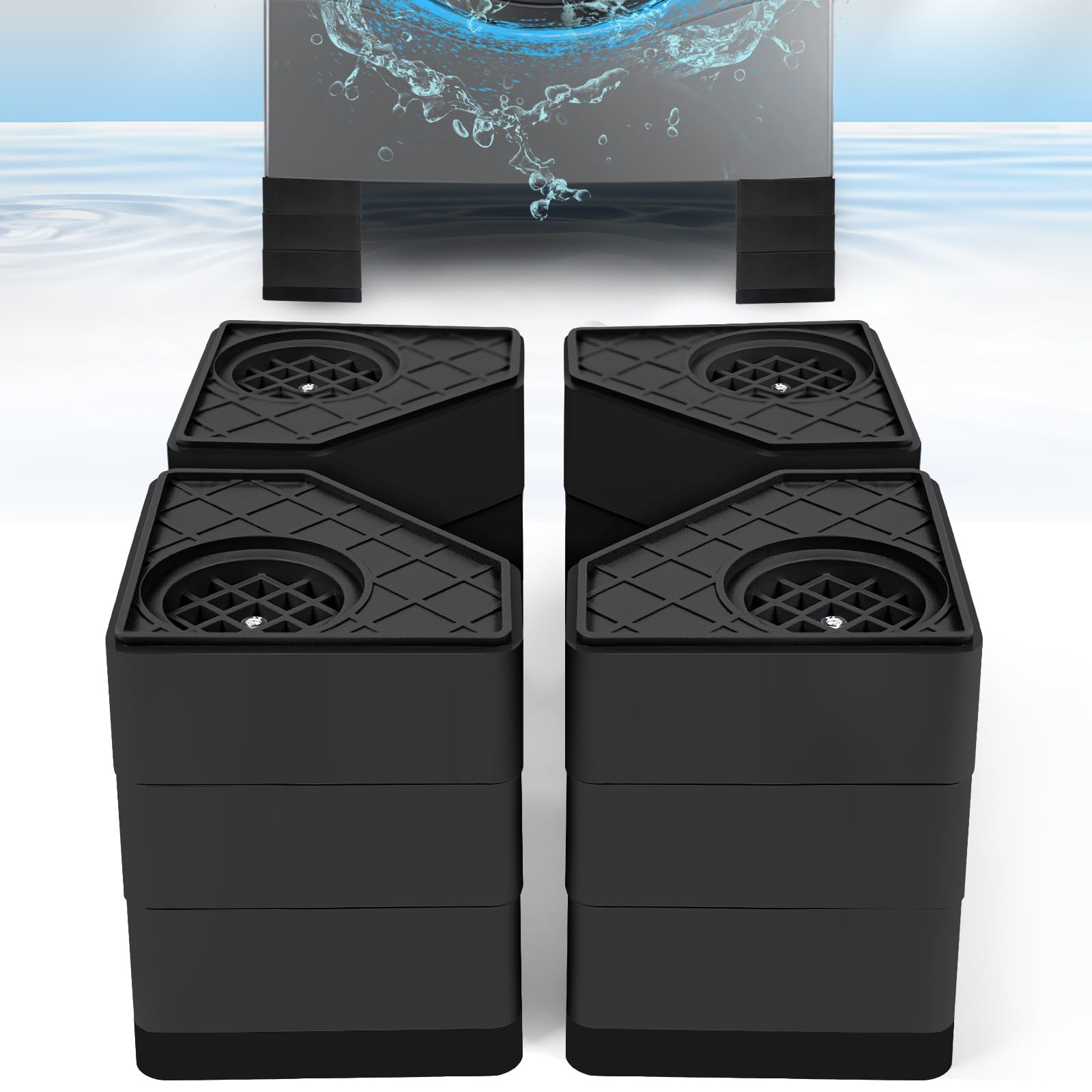 4Pcs Anti Vibration Pads for Washing Machine, Stops