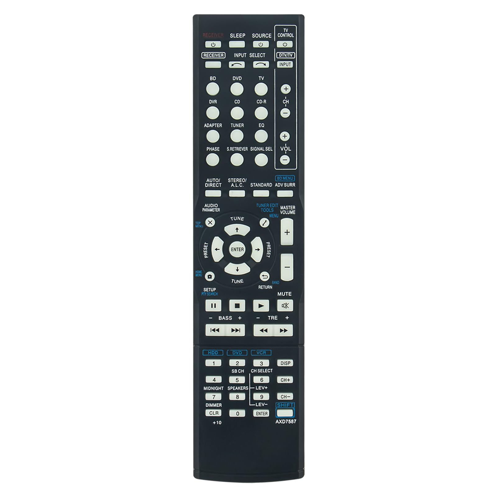 VINABTY AXD7587 Replaced Remote Control Applicable for Pioneer AXD7587 AV Receiver VSX-520, VSX520,VSX-520-K