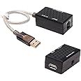 DTECH USB Extension Adapter USB to RJ45 Extender Over Cat5 Cat5e Ethernet Cable Set Connection up to 200ft