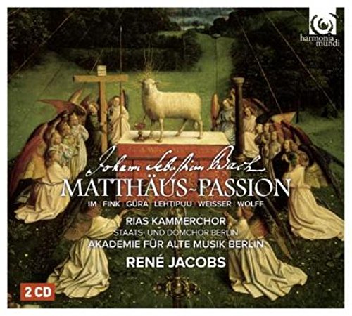 J S バッハ マタイ受難曲 Bwv244 Johann Sebastian Bach Matthaus Passion Rias Kammerchor Akademie Fur Alte Musik Berlin Rene Jacobs 2cd 輸入盤 日本語解説 歌詞訳付 Amazon Com Music
