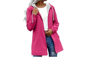 Rain Jacket Women Waterproof Long Hooded Raincoats Hiking Travel Windbreaker Striped Lined Workout Coats With Pocket