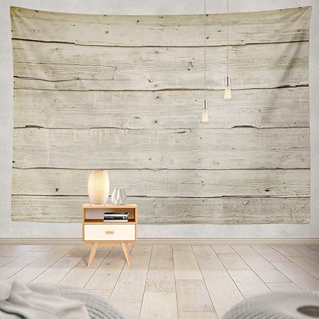 Amazon Com Threetothree 60x80 Inches Tapestry Wall Hanging Interior Decorative Natural Wood Board Wall Panel Horizontal Shabby Wooden Color Vintage Surface For Bedroom Living Room Tablecloth Dorm Everything Else