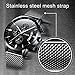 Watch Men Casual Stylish Stainless Steel Watch with Milanese Mesh Band, Waterproof Black Multifunctional Watch for Men …