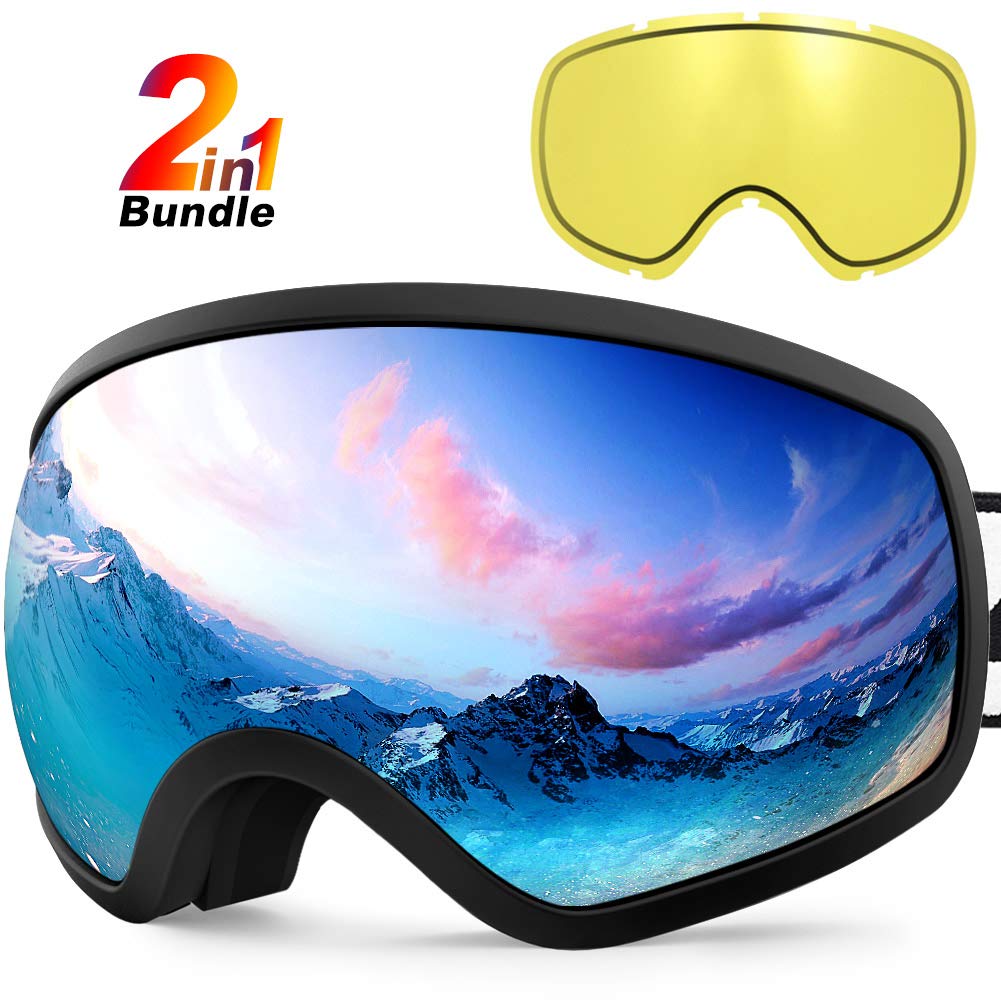 ZIONOR-Lagopus-X10-Ski-Snowboard-Goggles-with-FrameFrameless-Mode-REVO-Reflective-Sphercial-Detachable-Lens