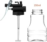 QWORK 2 Pack 250ml Transparent Oil Can with Rigid & Flexible Spouts view 4