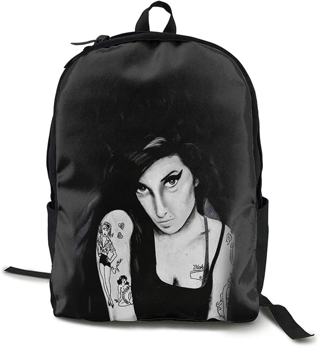 Amy Winehouse Backpack Casual Backpack Campus School Bag Laptop Bag Unisex Knapsack