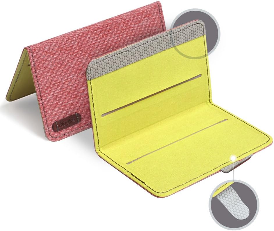 Ringke Flip Phone Card Holder, 3M Stick on Adhesive Multi Slot Card Wallet Attachment - Red, Magnetic - Red, petit - Image 5