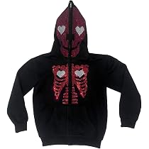 Zip up Hoodies Y2k Rhinestone 