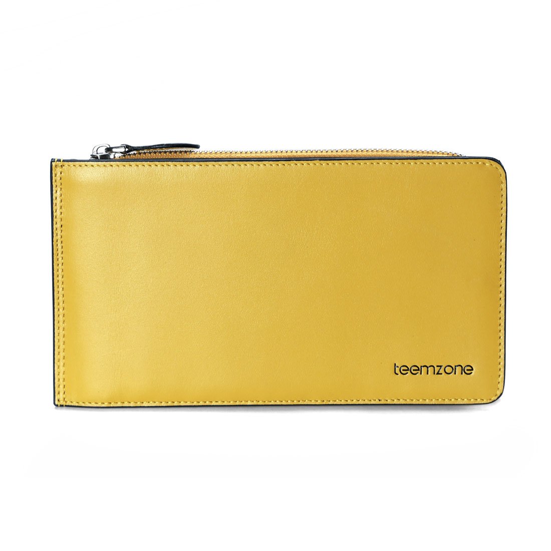 Teemzone Cartera Tarjetero de Mujer Piel Monedero Billetera Cremallera de Color Caramelo