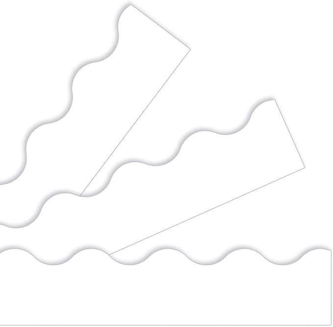 White Classroom Display Trim/Borders 11.8 meters Great For Notice Boards Amazon.co.uk