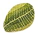 Luxbon Green Leaf Shaped Oval Bathmat Living Room Carpet Bedroom Rug Washable Rugs Home Decorator Floor Rug and Carpets(17.7"*29.5")
