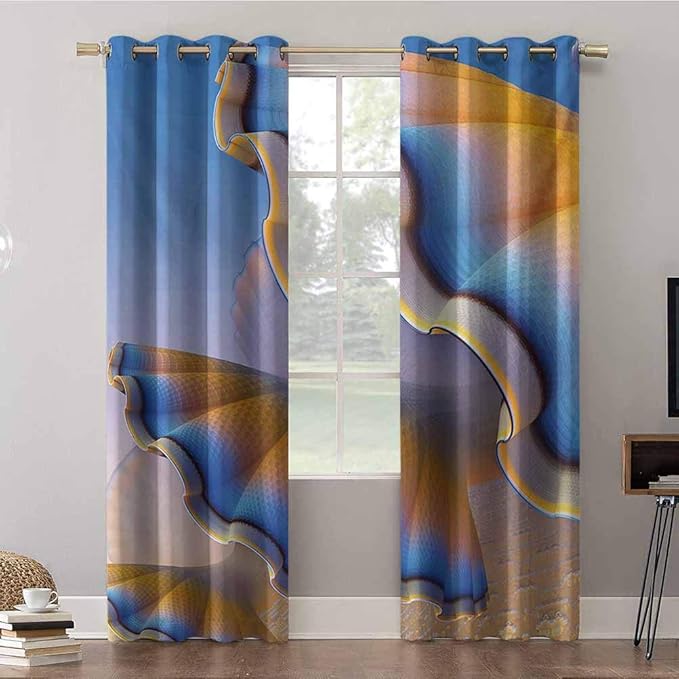 Cortinas opacas, 52 x 72 x paneles de cortina con ojales térmicos