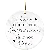 Thank You Gifts for Women, Christmas Appreciation Gifts for Coworkers, Teacher, Employee, Friend, Ceramic Christmas Ornaments 2025