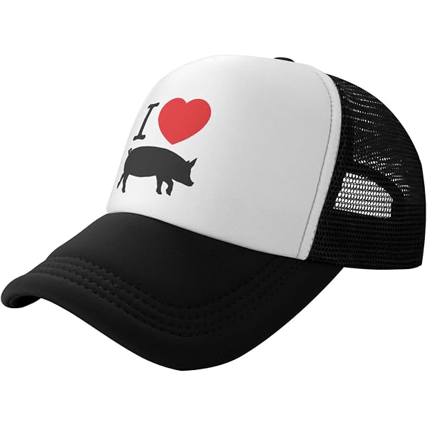 Unisex Blue Heart Beaver Love Hat Mesh Cap Adjustable Trucker Hat Baseball Heart Trucker Hat – Loveable main image 2