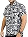 LA LEELA Men's Aloha Hawaiian Shirt Short Sleeve Button Down Casual Beach Party