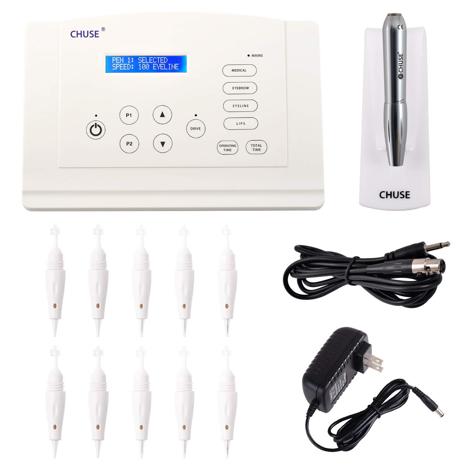 CHUSE C5 Pro Tattoo Machine Kits Semi Permanent Makeup Sets